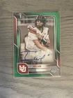 Isaac Wilson 2025 Bowman Chrome U 1st Green Auto #/99 Utah