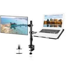 Suptek Monitor and Laptop Mount Holds 13-32 inch Computer Screen,Adjustable M...