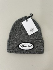 New Herschel Supply Company Elmer Station Kids Beanie Black Gray