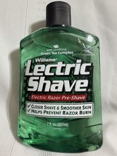 Williams Lectric Shave Electric Razor Pre-Shave GREEN TEA COMPLEX 7 Fl. Oz NEW