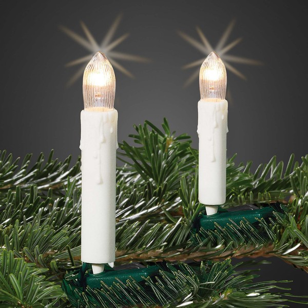 Lichterkette Kerzen Innen, 16 Led, LichtläNge 6M, Schaft Elfenbein, Stecker-image