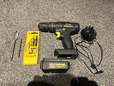 Challenge 14.4V 1.3Ah Li-Ion Cordless Drill, Battery, Charger & Bits (WORKING)