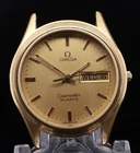 Vintage 1982 Omega Seamaster Gold Plated Cal 1425 Quartz 34mm Wristwatch $1 N/R