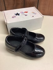 Stelle Tap Shoes Girls Size 10 Black Leather Mary Jane Dance Tap Shoes SD03