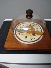 1960's Cheese Ball/Brie Serving Set and Cheese Knife from Rostefei