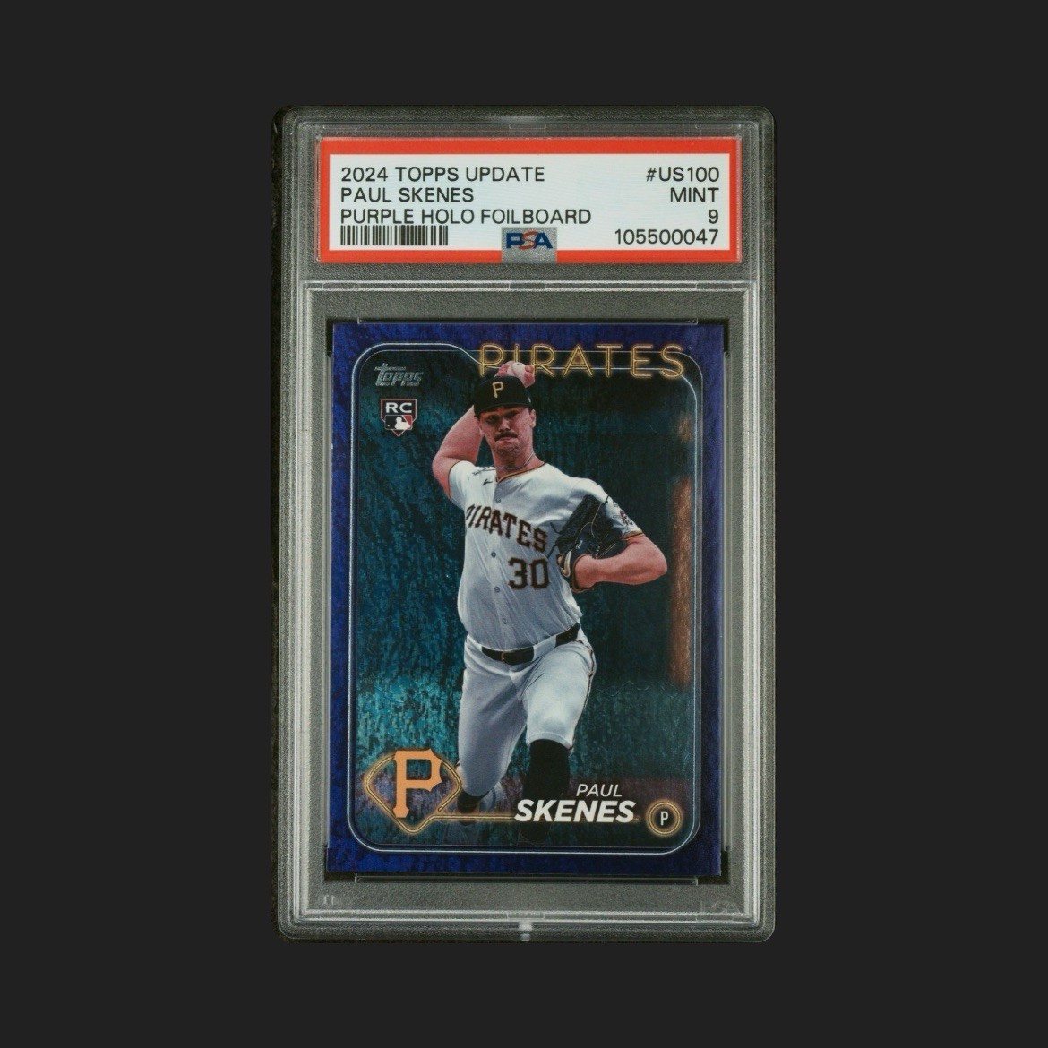 2024 Topps Update Series - Paul Skenes #US100 Purple Holo Foilboard /799