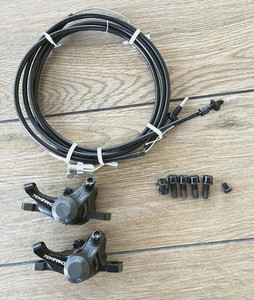 TEKTRO MD-M280 Mechanical Disc Brake Calipers & Lines +FAST SHIPPING!