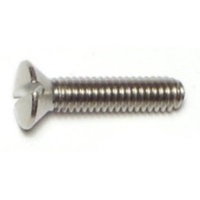 8-32 x 3/4" 18-8 Stainless Steel Coarse Thread Slotted Oval Head Machine Screws