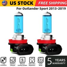 For Mitsubishi Outlander Sport 13-19 H11 Halogen Headlight Bulbs High/Low Beam