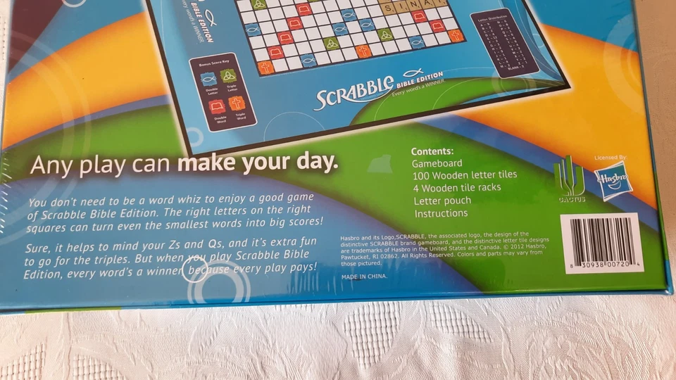 Scrabble Bible Edition New and Sealed for Family Ages 8+ - Image 3 of 3