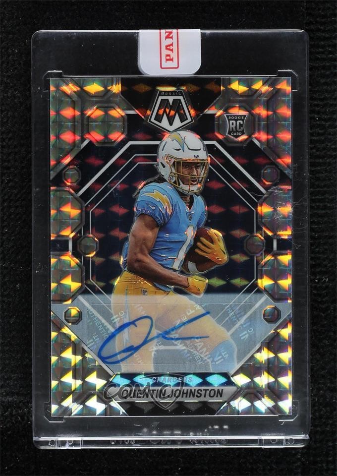 2023 Panini Mosaic Rookies Prizm Quentin Johnston #356 Rookie Auto RC 7gk