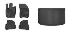 Frogum Fußmattensatz Autoteppich + Kofferraumwanne für Audi A1 Sportback 8XA 8XF