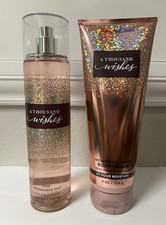 BATH  BODY WORKS Lot 2Pc Set A THOUSAND WISHES Body Cream  Fine Fragrance Mist