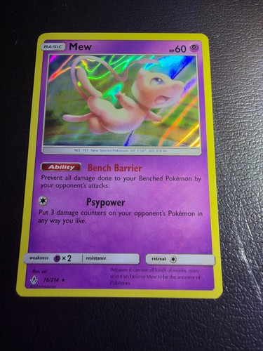 Mew Holographic Card (Unbroken Bonds)