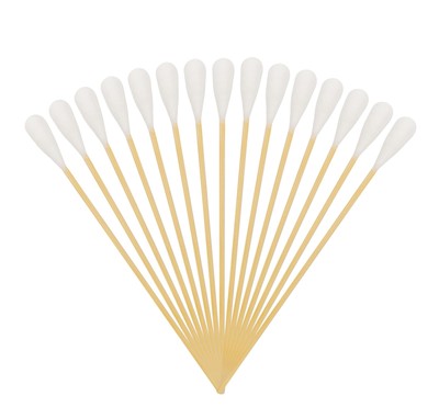 6 Inch Long Cotton Swabs (Large Size) 100Pcs Large Cotton Buds with Bamboo Handl