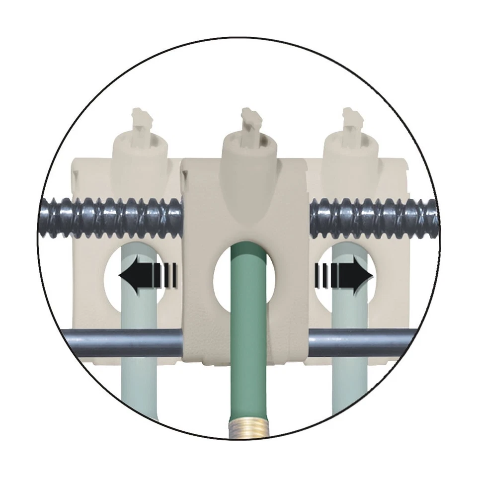 Carretel escondido para mangueira Suncast 225 pés com guia de mangueira e lixeira de armazenamento – Taupe - Imagem 3 de 3