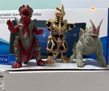 Kaiju Monster Figures 3pcs Set Japanese Soft Vinyl