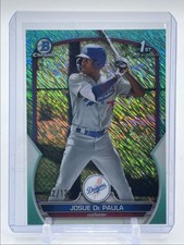 JOSUE DE PAULA 2023 BOWMAN CHROME 1ST AQUA SHIMMER REFRACTOR /125 Q5378
