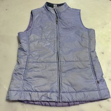 ALO Yoga Vest Womens XXL Purple Puffer Jacket Lightweight Full Zip Athleisure