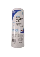 Adding Machine Paper Rolls One-Ply Paper Rolls, 2 1/4" x 130', White, Pack Of 3