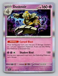 Dusknoir 020/064 Shrouded Fable Holo Rare