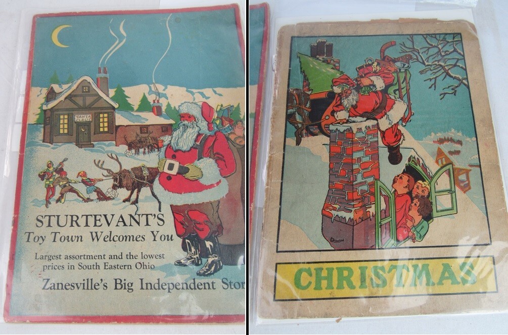 antique 1800's Department Store CHRISTMAS CATALOGS Zanesville Ohio