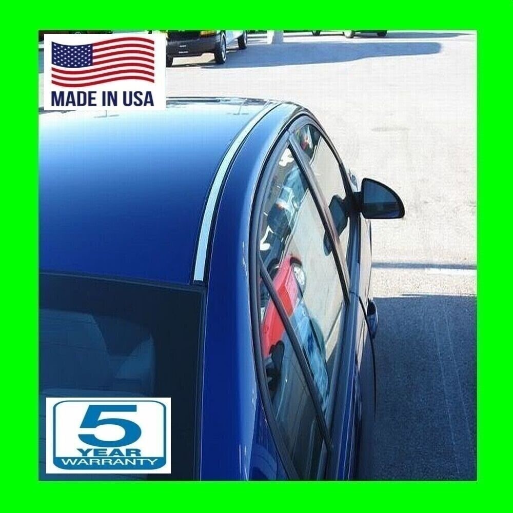 2-Piece Roof Top Trim Drip Molding Covers For Buick – Black, Self-Adhesive, 5-Year Warranty