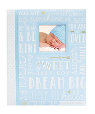 Baby Memory Book - Lil Peach Dream Big Keepsake Journal, 46 Fill-In Pages