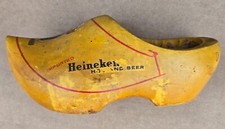 Vintage Heineken Beer Wooden Clog Collectible
