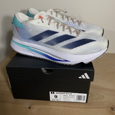 Size 10 - adidas Adizero SL2 Aurora Ink Flash Aqua