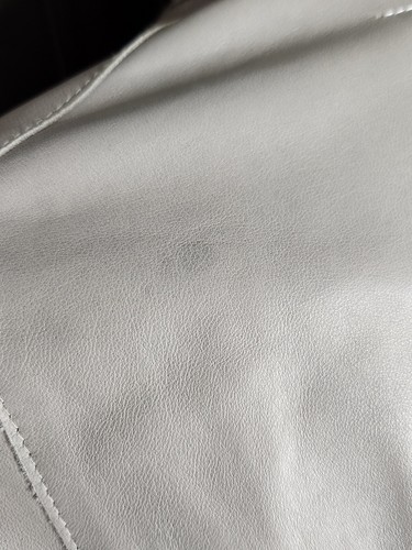 MM6 MAISON MARTIN MARGIELA Grey 100% LAMB LEATHER DRESS SIZE 38 US 4-6 - Picture 3 of 13