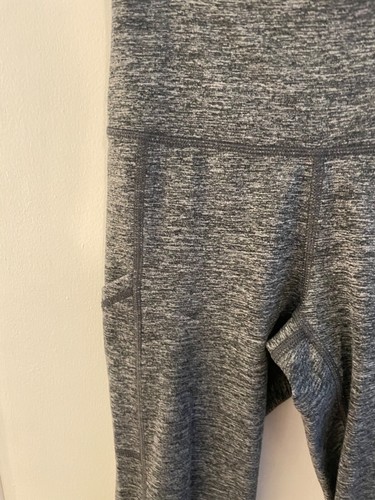Aerie Gray Heather Black High Rise Leggings Size XS Extra Small With Pockets - Imagen 3 de 5