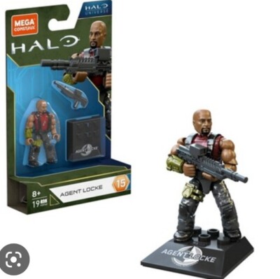 Mega Construx Halo Universe Heroes Series 15 Agent Locke Mini Figure UNSC - New