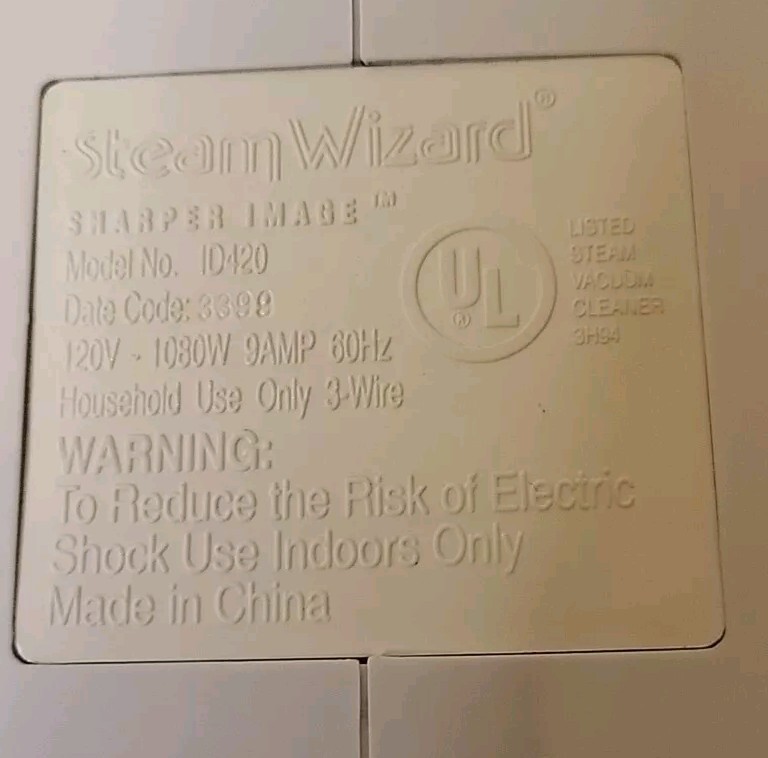 Sharper Image Steam Wizard Wet Dry Vacuum Carpet Upholstery Cleaner