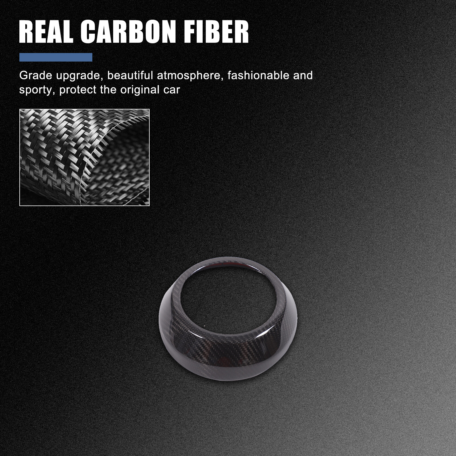 Real Carbon Fiber Steering Wheel Center Surround Cover For Lotus EMIRA 22-24 US