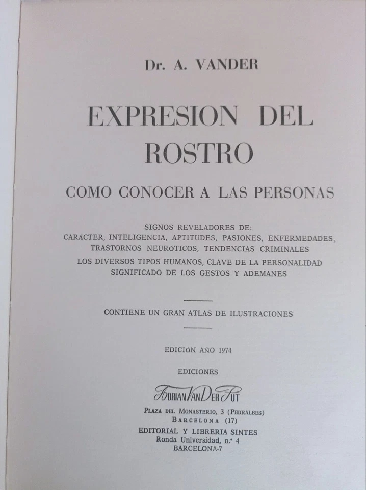 EXPRESIÓN DEL ROSTRO,DR. VANDER - Imagen 3 de 4