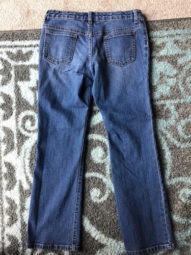 Girls Gymboree Size 8 Jeans Bootcut Medium Wash Adjustable Waist Pants Denim - Picture 7 of 10