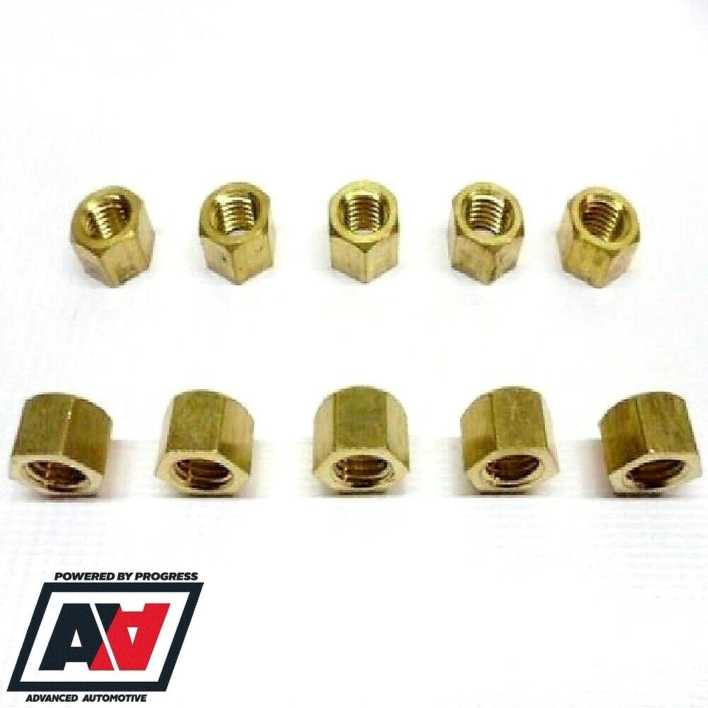 10 Exhaust Manifold Turbo Brass Nuts M10 Fine For Subaru Impreza Legacy
