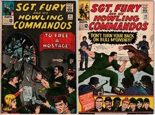 SGT. FURY & HIS HOWLING COMMANDOS lot of 2: 21 22 MARVEL POP ART ISSUES - SOLID!