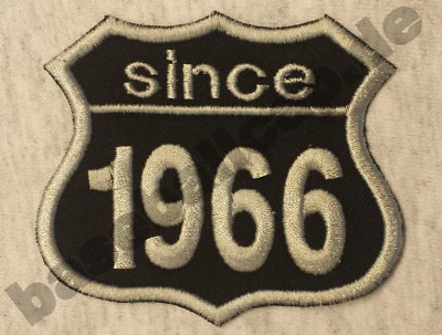 PABA Patch Aufnäher Jahreszahl since 1966 Biker Hot Rod Custom