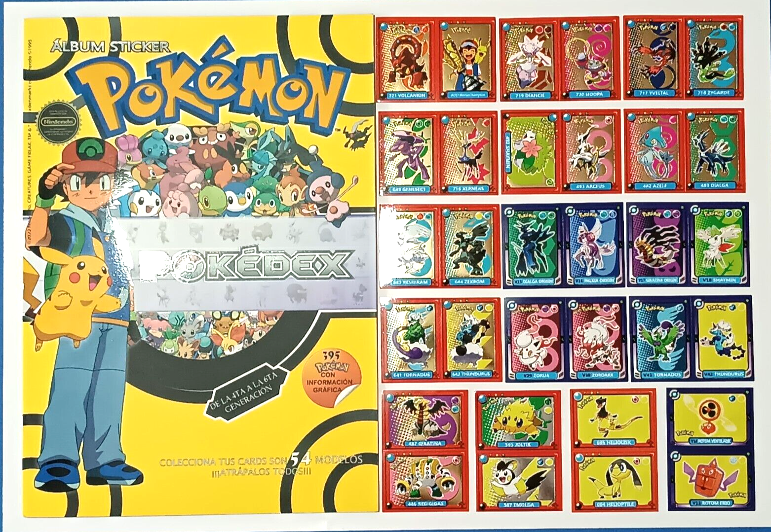 ALBUM POKEMON POKEDEX EF - Sticker Album + Full Set 395/395 PERU 2022 ARCEUS