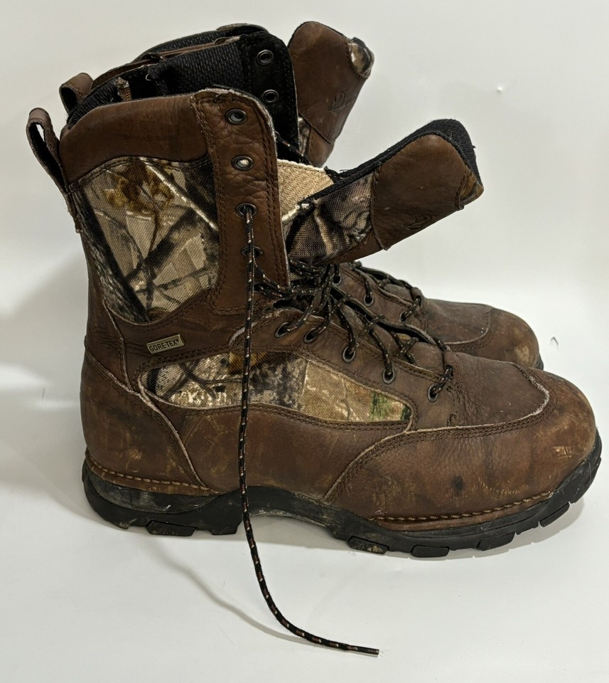 Danner Boots 8" Pronghorn Insulated 1200G GTX Gore Tex 13 Camo Hunting