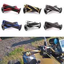 UNIVERSAL MOTORCYCLE RUBBER GEL HAND GRIPS FOR 7/8" HANDLEBAR SPORTS BIKES DIRT