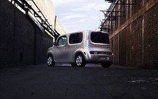 Cars silver nissan bricks cube Desk Mat Stitched