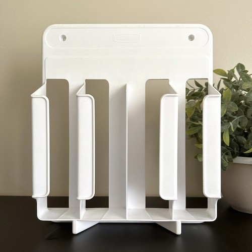 Vintage Rubbermaid WRAP & BAG Organizer 2310 White Plastic Foil Bag Box