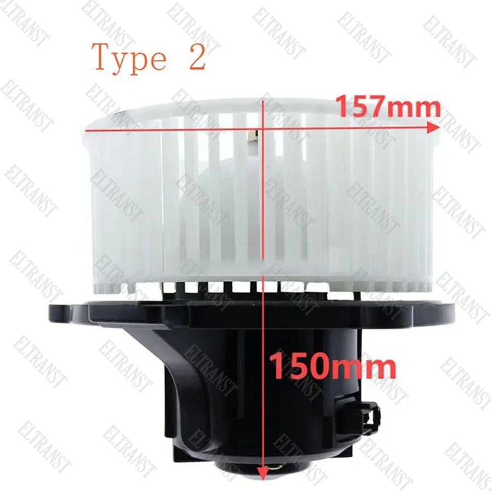Blower Motor K1002206 for Doosan Daewoo DX140W DX180LC  DX210W DX300LC DX340LC - Image 2 of 4