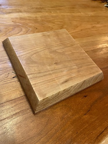 solid cherry wood cheese or serving board - Picture 3 of 5