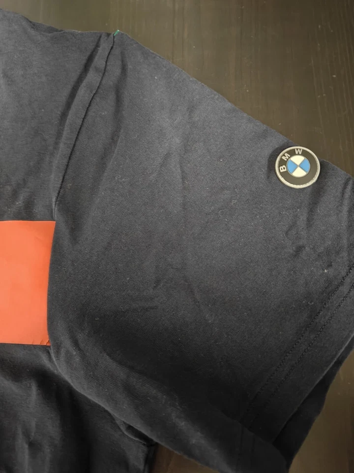 Camiseta BMW Motorsport Serie M Hombre Mediana Color Negro Estampado 2 Lados SS Elastizada Foto 3 de 4