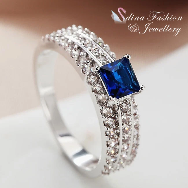 Square shop swarovski ring