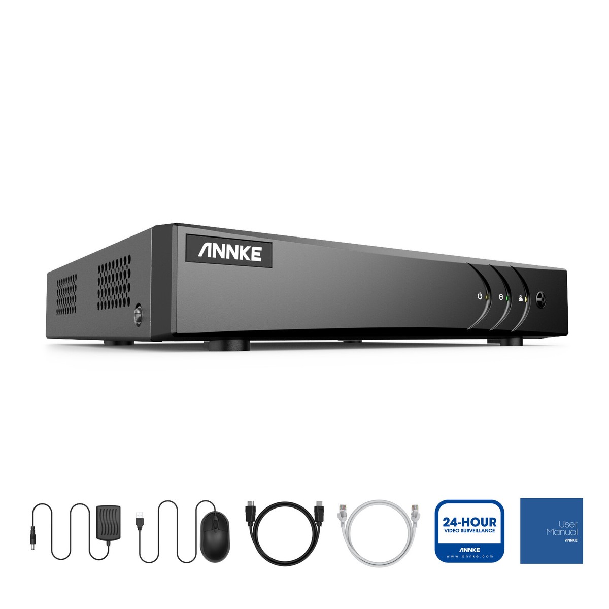 ANNKE 16CH H.265+ DVR With 4TB HDD - 5-in-1 Hybrid Security System With AI Detection